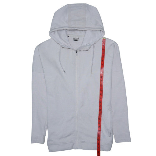 Gymshark Mens Grey Full Zip Hoodie M Athletic Fit Gym Training