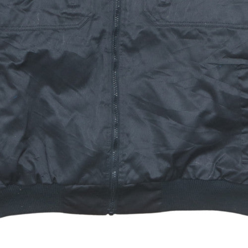 James & Nicholson Men’s Black XL Bomber Jacket Crew Workwear Outdoor
