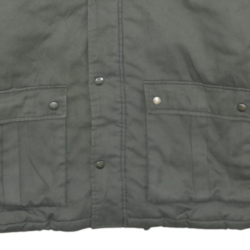 Workland Men's Green Military Jacket Size 42 Padded Polyester Cotton