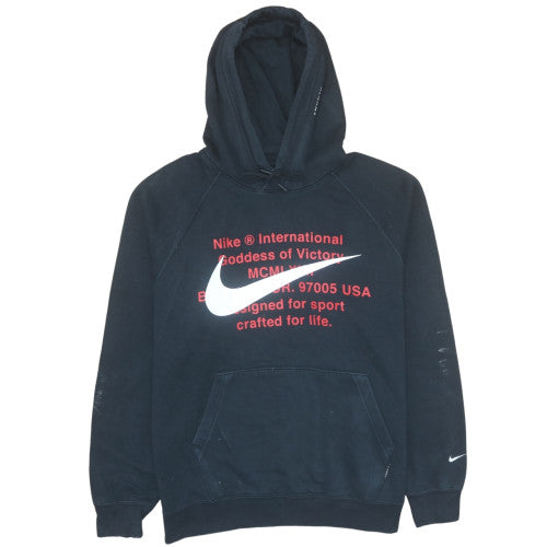 Nike Men's Black Pullover Fleece Hoodie L Sports Graphic