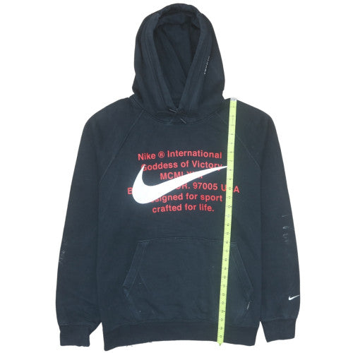 Nike Men's Black Pullover Fleece Hoodie L Sports Graphic