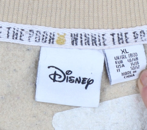 Primark Disney Women's Beige Winnie the Pooh XL Pullover Sweatshirt