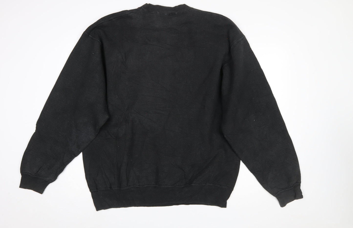Warner Bros Mens Black Bugs Bunny Embroidered XL Pullover Sweatshirt
