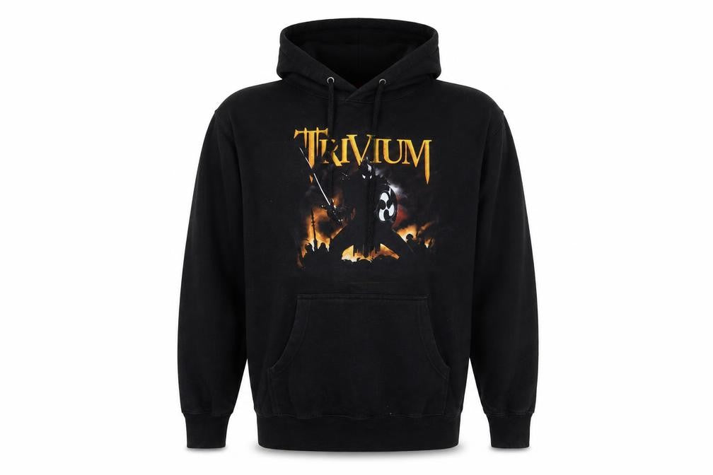 Bravado Men’s Black Trivium Pullover Hoodie Medium Graphic Print