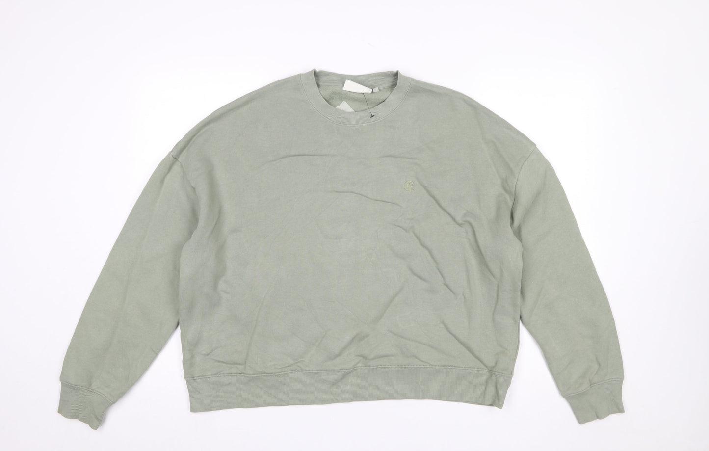 Carhartt WIP Women's Green Chester Sweatshirt M Crew Neck Pullover