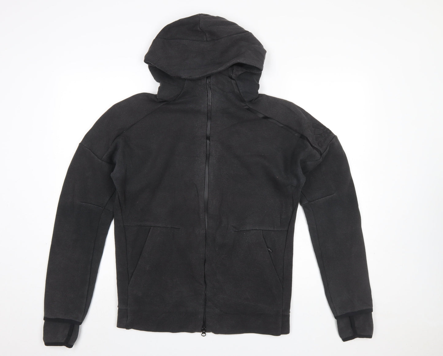 Adidas Men's Black Small Full Zip Hooded Sweatshirt