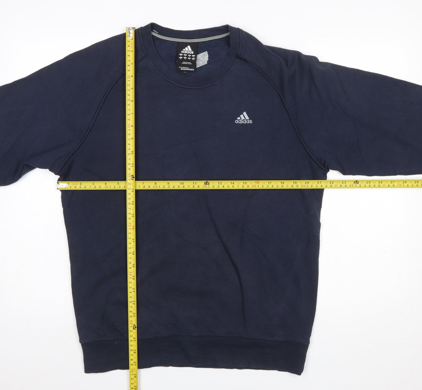 Adidas Men's Blue Pullover Sweatshirt M Crew Neck