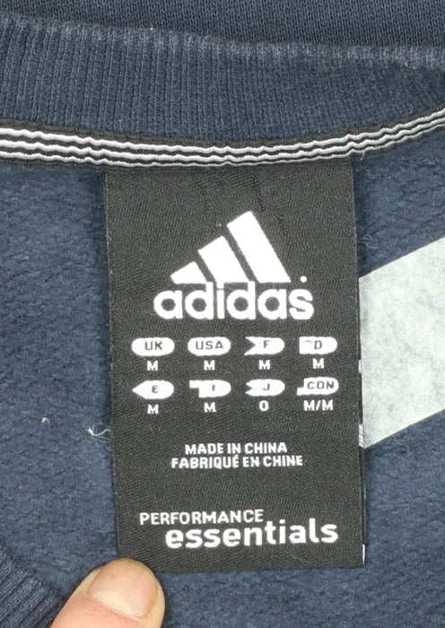 Adidas Men's Blue Pullover Sweatshirt M Crew Neck