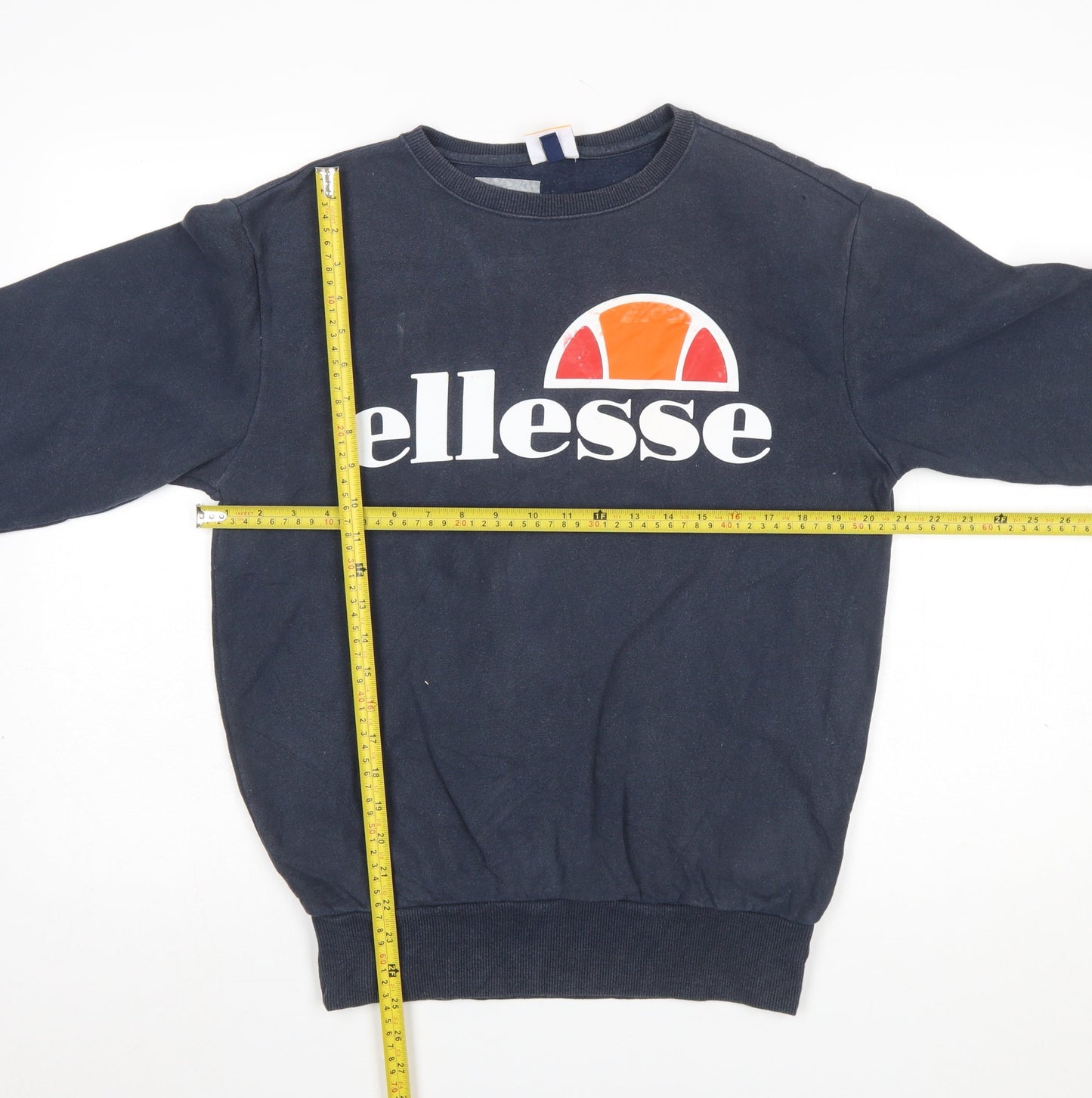 Ellesse Mens Blue Small Crew Neck Pullover Sweatshirt