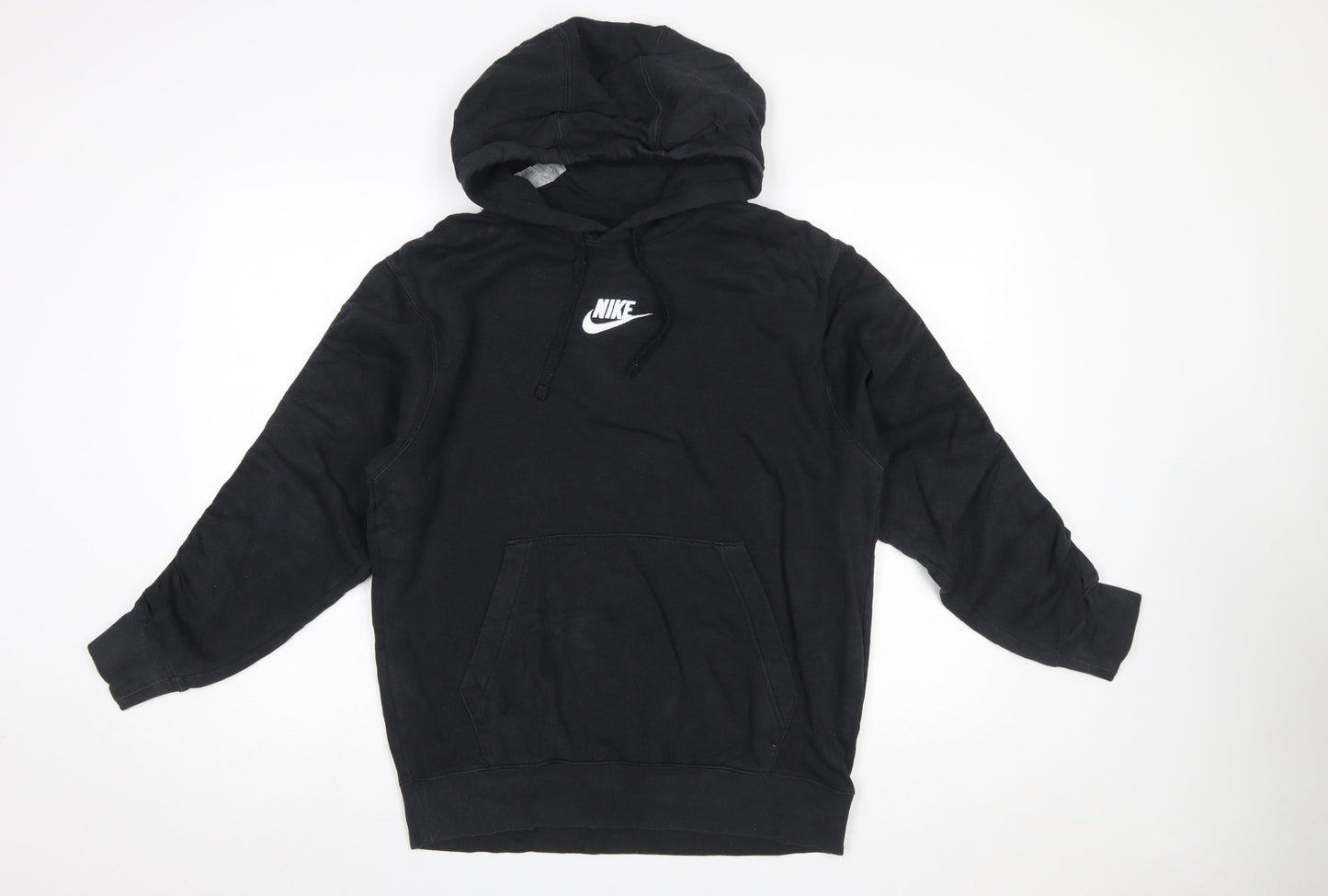 Nike Men’s Black Pullover Hoodie M Logo Fleece Sportswear