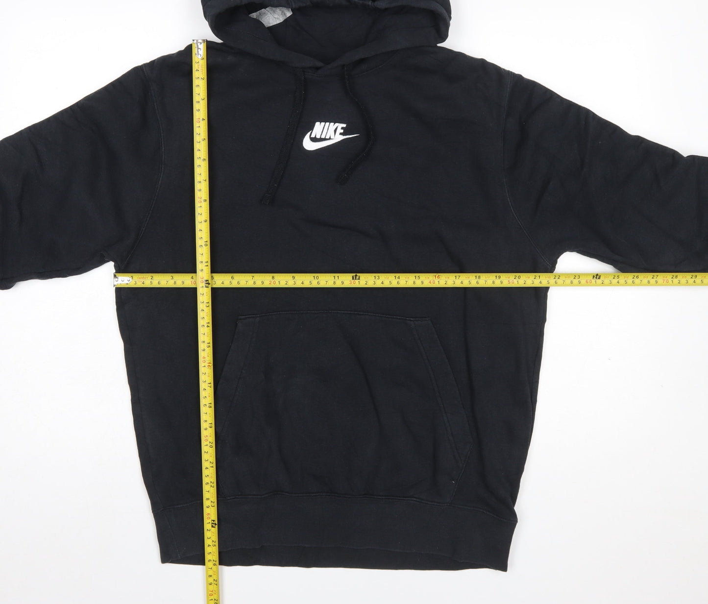 Nike Men’s Black Pullover Hoodie M Logo Fleece Sportswear