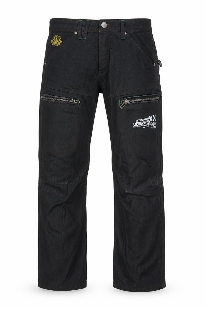 Ultramagnetic Men's Black Straight Fit Denim Jeans Size 32