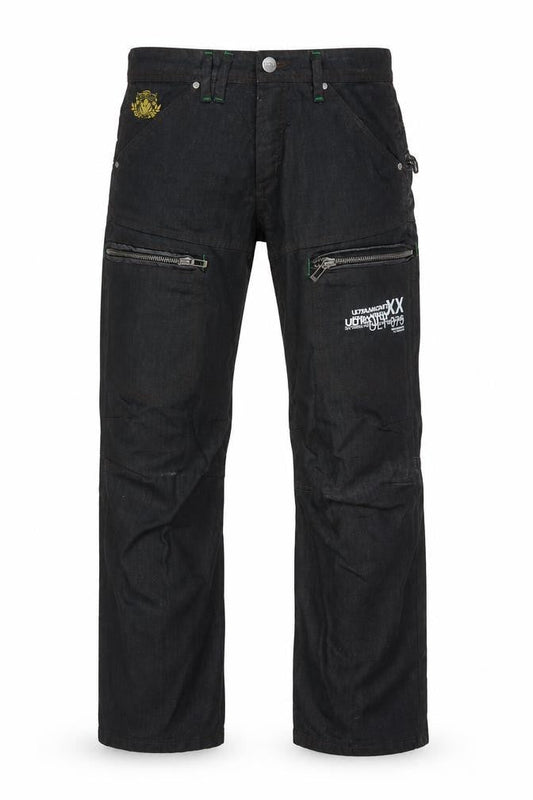 Ultramagnetic Men's Black Straight Fit Denim Jeans Size 32