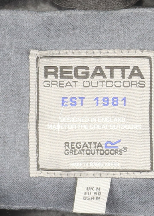 Regatta Men’s Grey Hooded Puffer Jacket M Waterproof Winter Coat