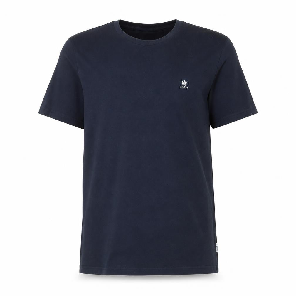 TOG24 Men's Blue Crew Neck Cotton Short Sleeve T-Shirt M