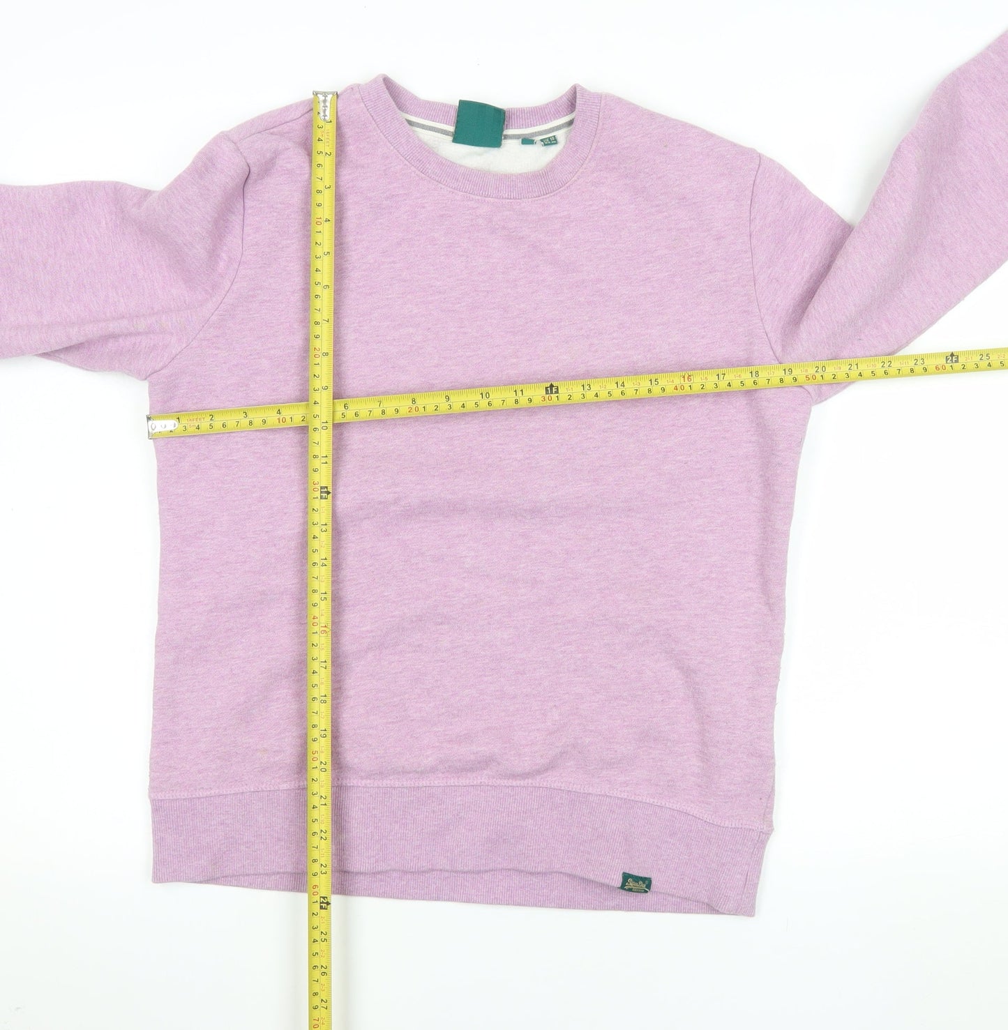 Superdry Women's Pink Pullover Sweatshirt UK 10 Cotton Blend