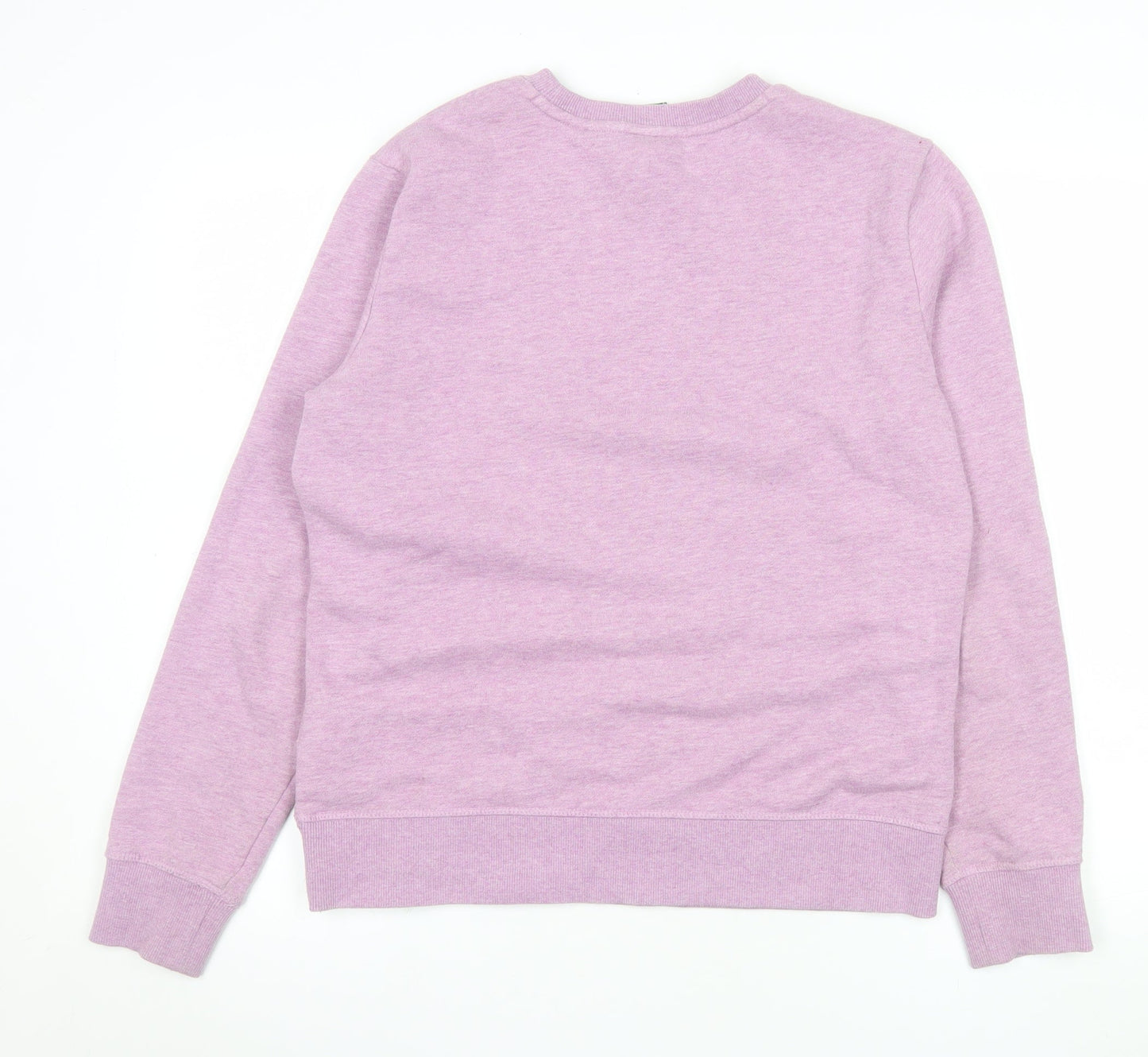 Superdry Women's Pink Pullover Sweatshirt UK 10 Cotton Blend