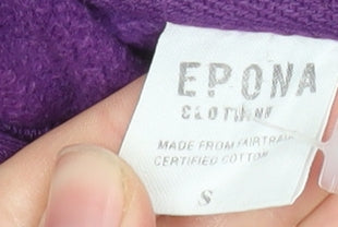 Epona Clothing Women's Purple Pullover Hoodie Small University of Manchester Sweatshirt