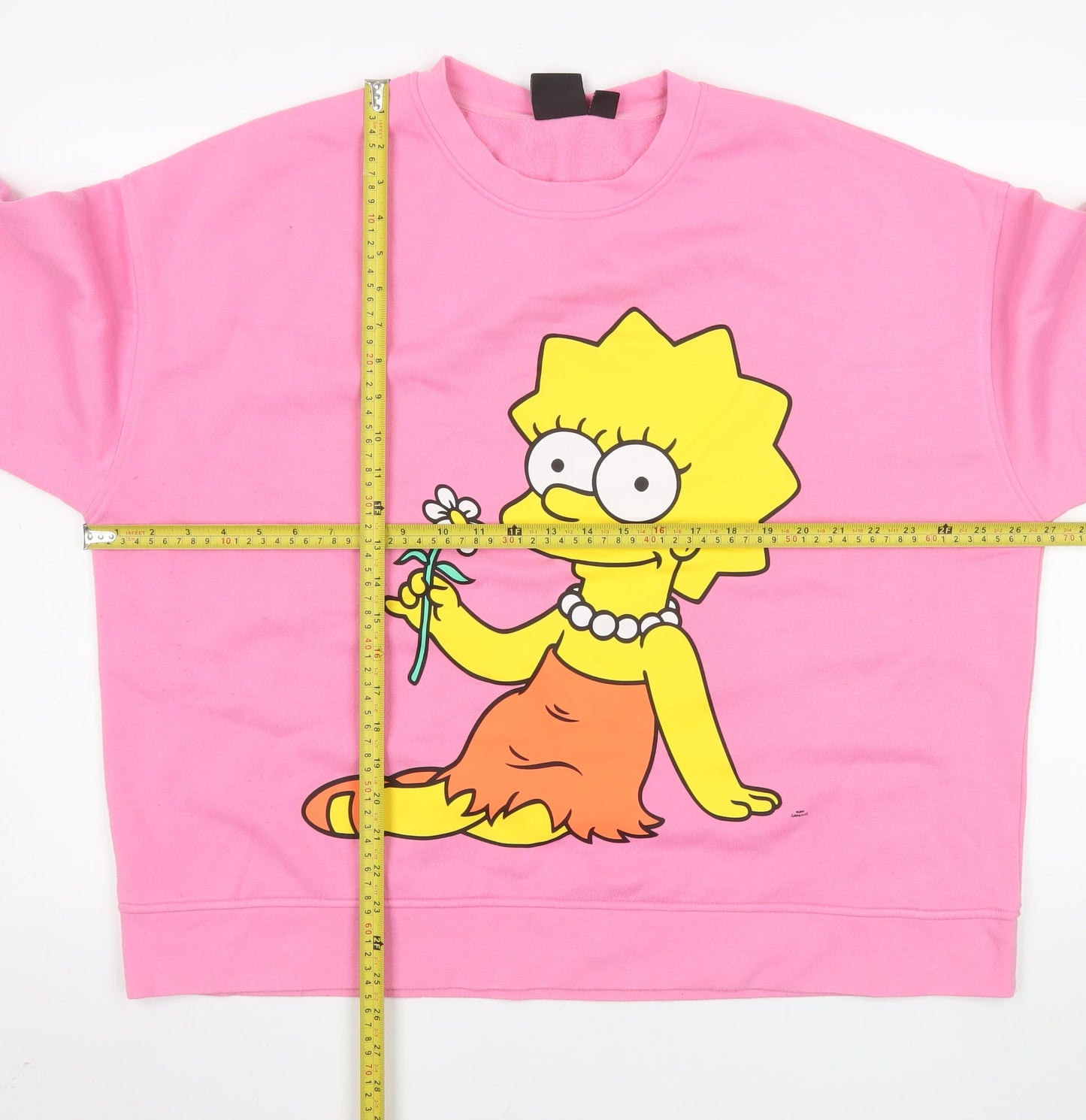 The Simpsons Pink Lisa Sweatshirt XL Women's Pullover Casual