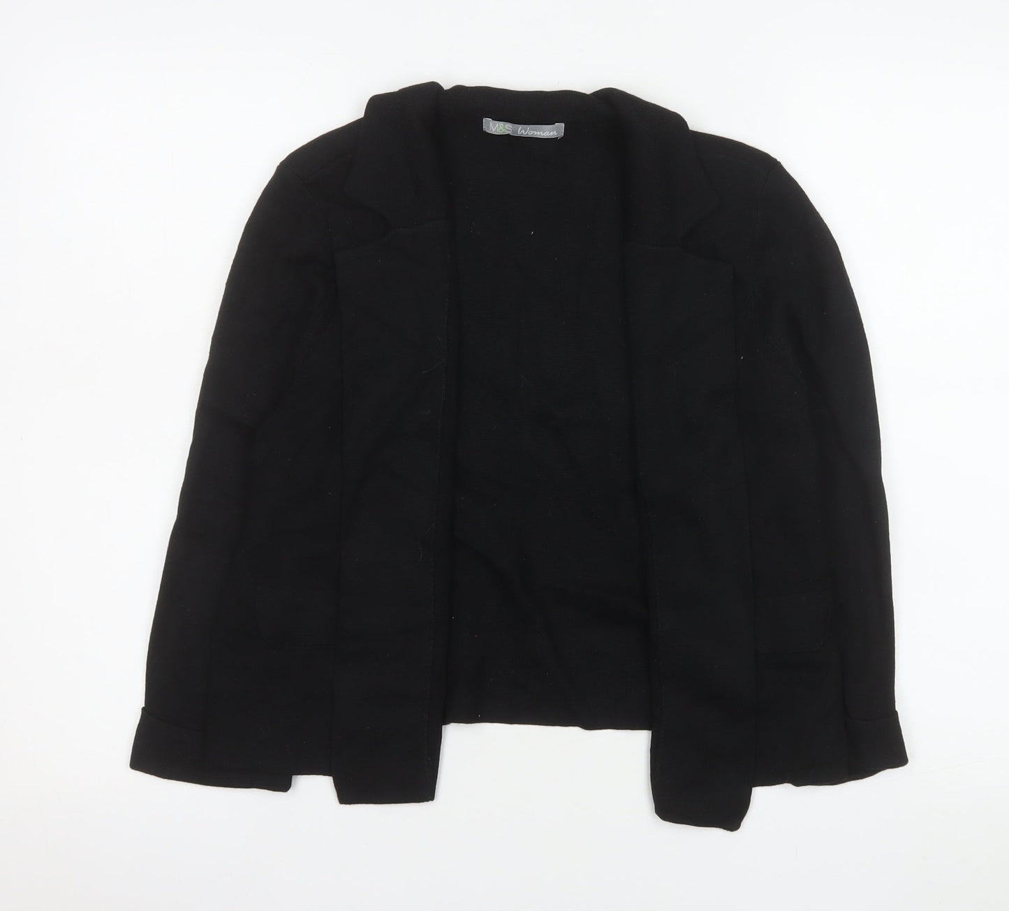 Marks and Spencer Women’s Black Regular Fit Blazer UK 14