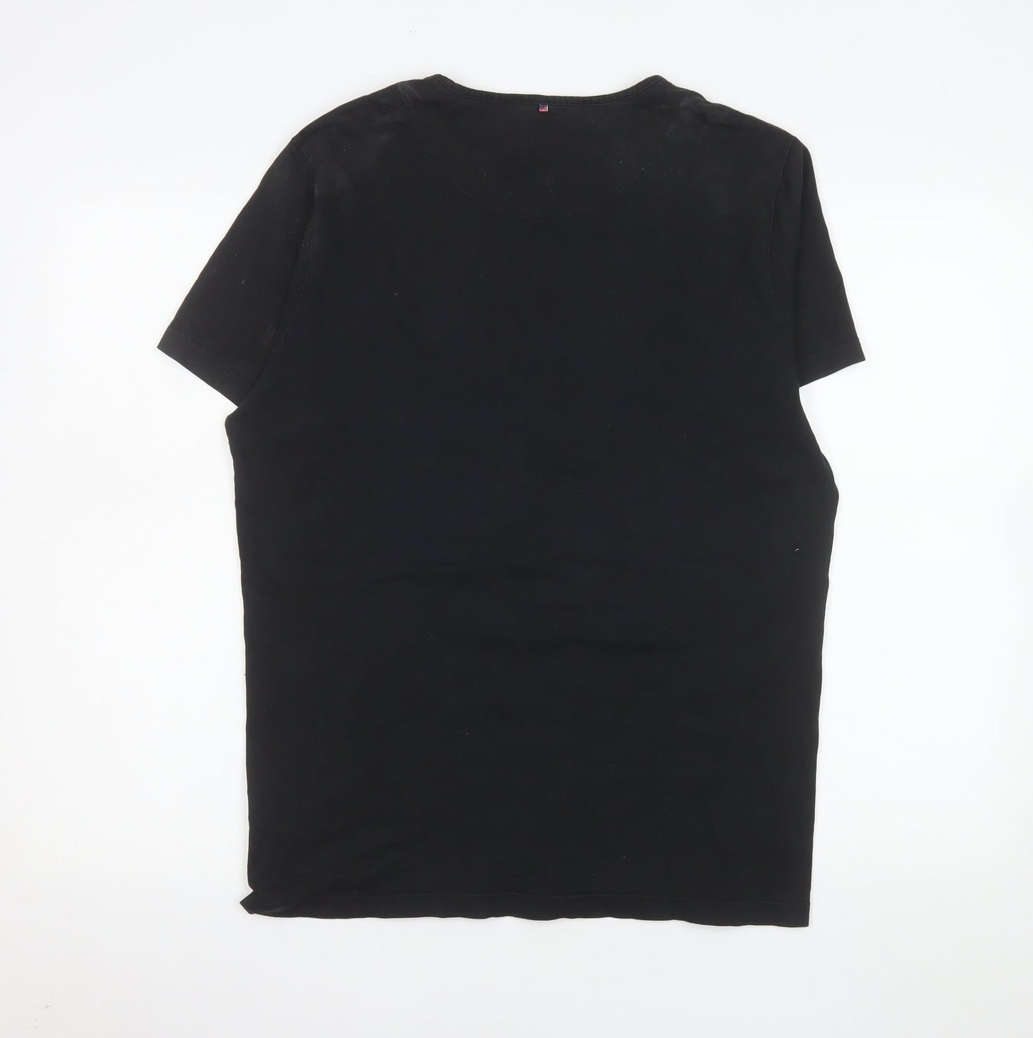 Pretty Green Women's Black Cotton Crew Neck T-Shirt M