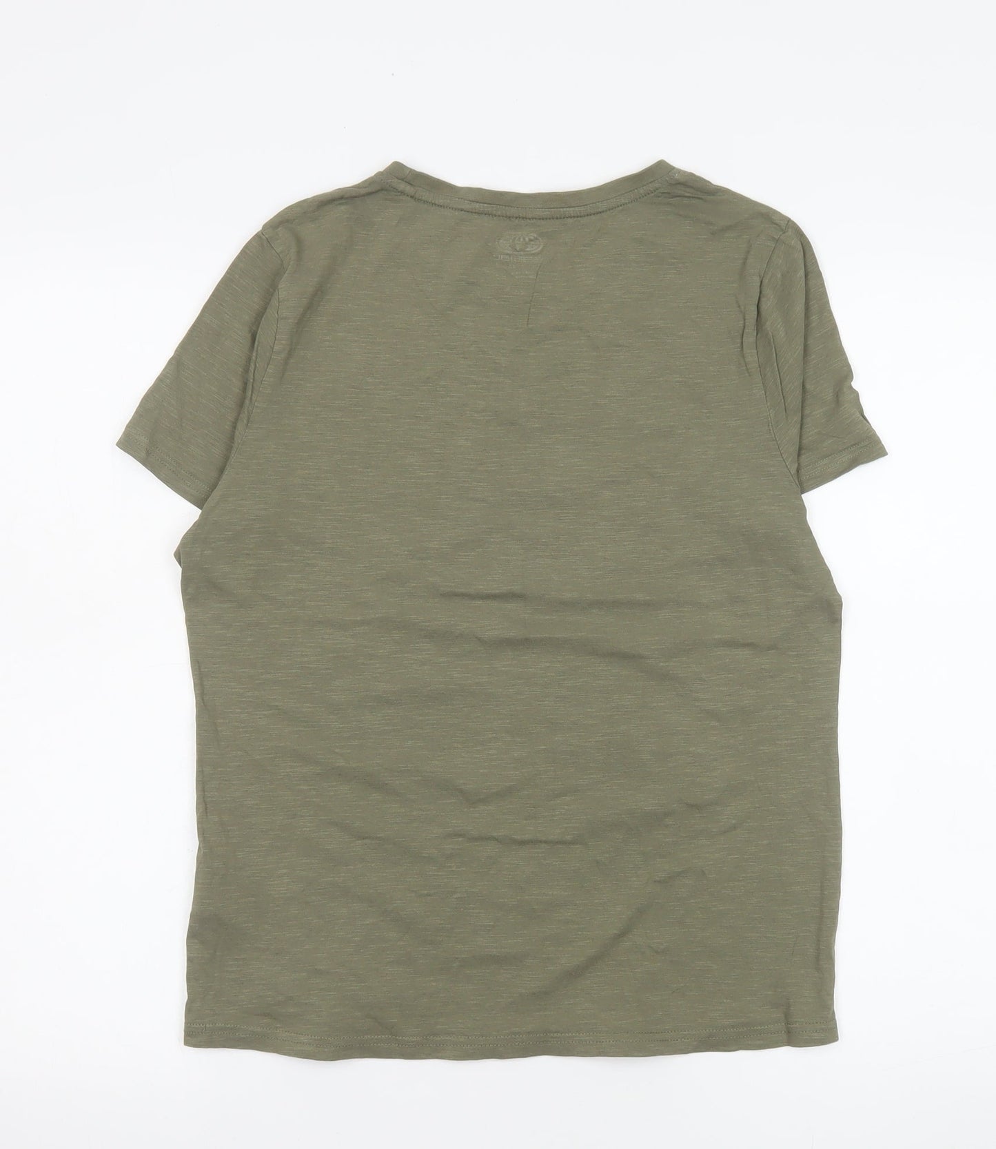 Animal Womens Green Crew Neck Cotton T-Shirt Size 12