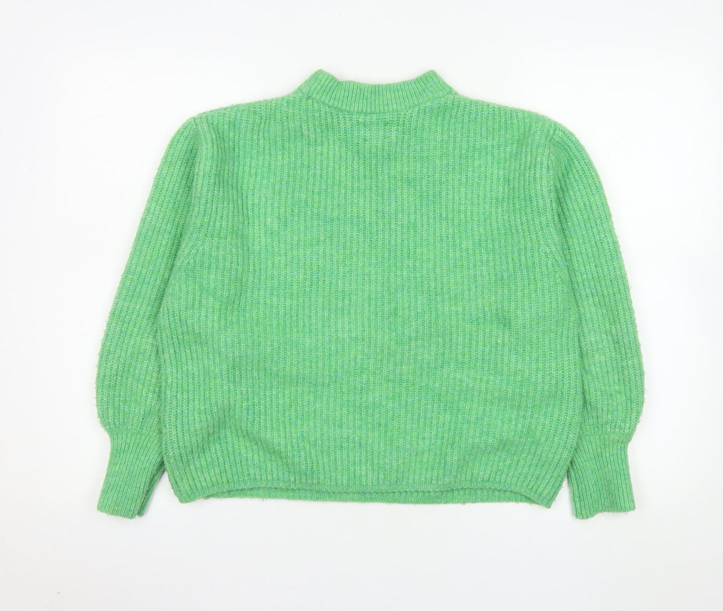 ASOS Women’s Green Mock Neck Chunky Knit Jumper Size 6