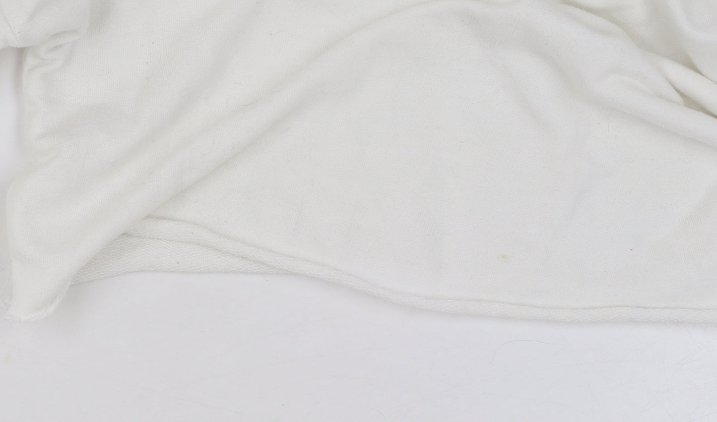 Missguided Women White Size 8 Crew Neck Cropped Pullover Jumper