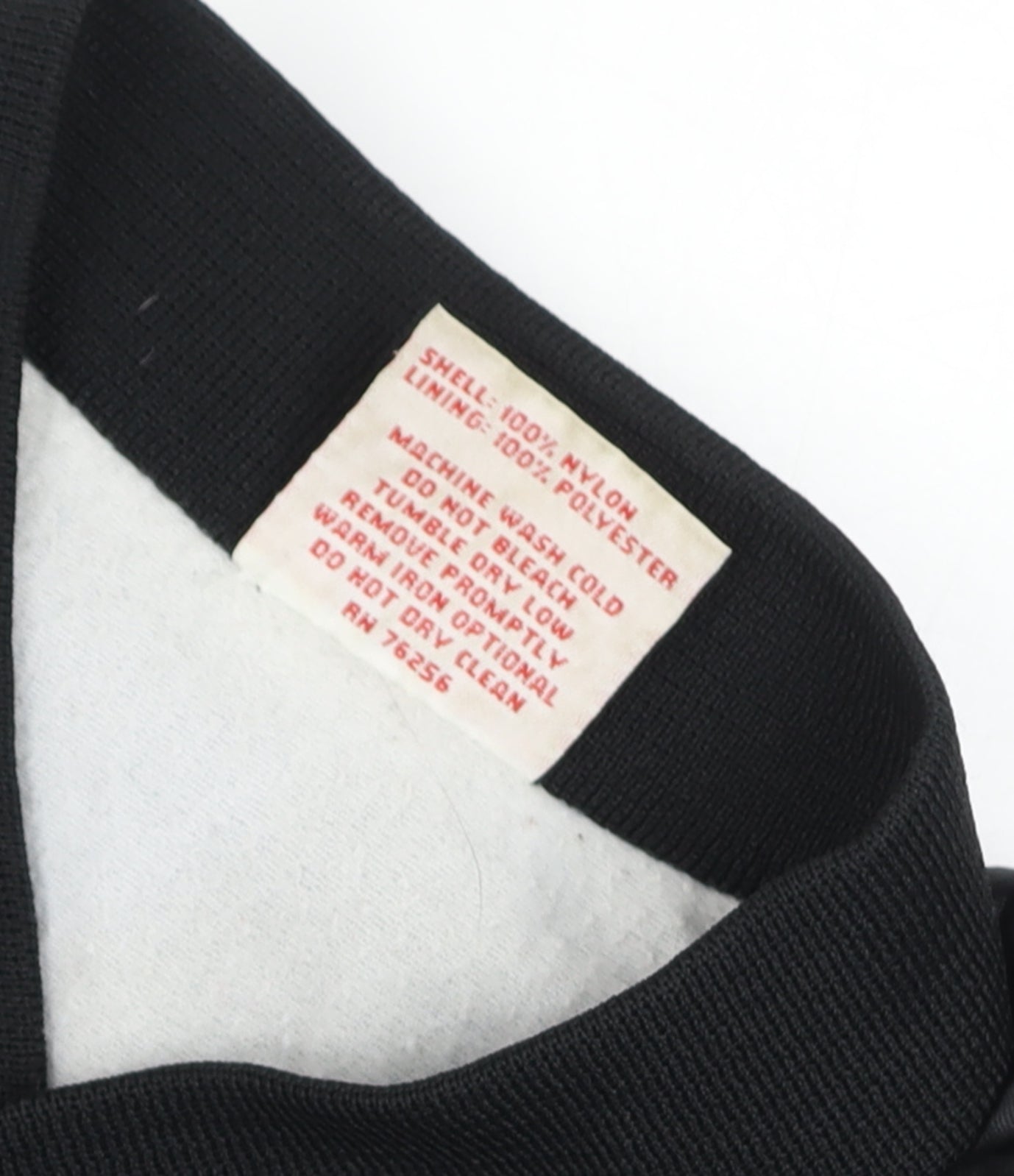 Cardinal Men’s Black XL Varsity Jacket Nylon Ruger Logo Vintage