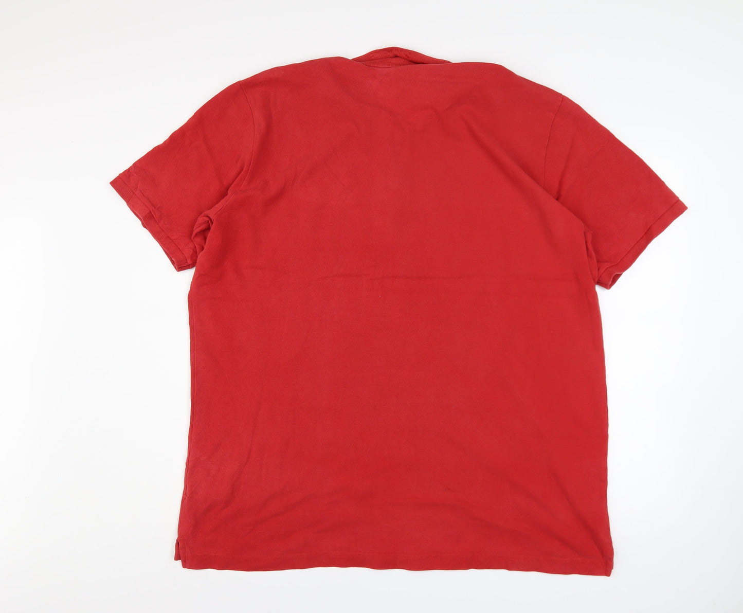 adidas Men's Red 2XL Polo Shirt Sports Performance Cotton Blend