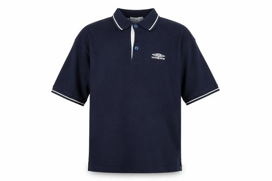 Umbro Men’s Blue L Regular Fit Short Sleeve Polo Shirt