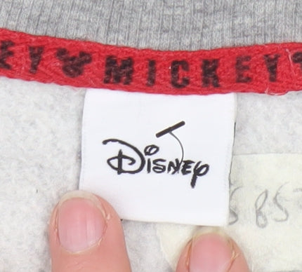 Disney Primark Womens Grey Mickey Sweatshirt Size 12/14 Pullover