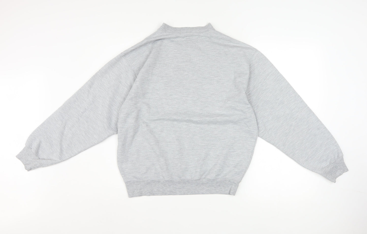 Bossini Women Grey Crew Neck Pullover Sweatshirt M