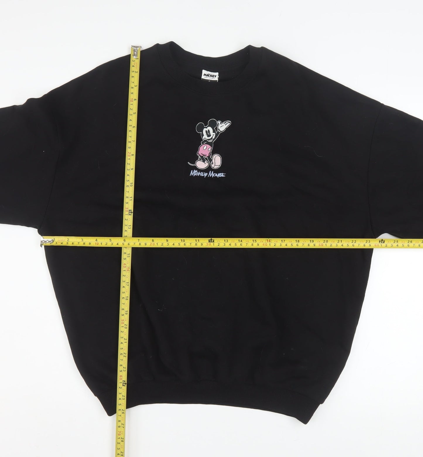 Disney Mickey Mouse at George Women’s Black Sweatshirt Size S 8-10