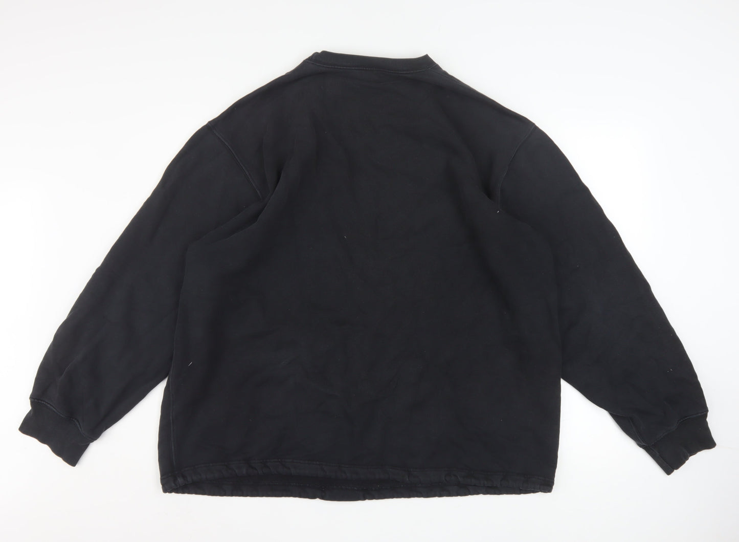 DKNY Men's Black Athletic Crew Neck Pullover Sweatshirt M
