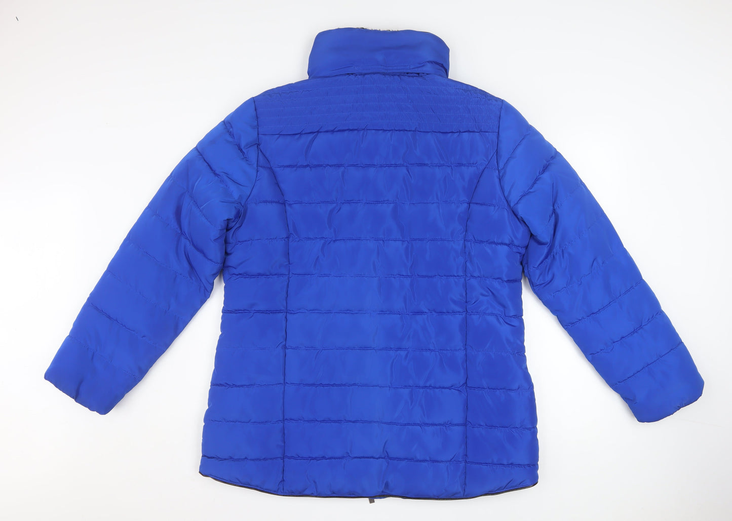 Roman Women’s Blue Puffer Jacket Size 16 Polyester Zip Winter Coat