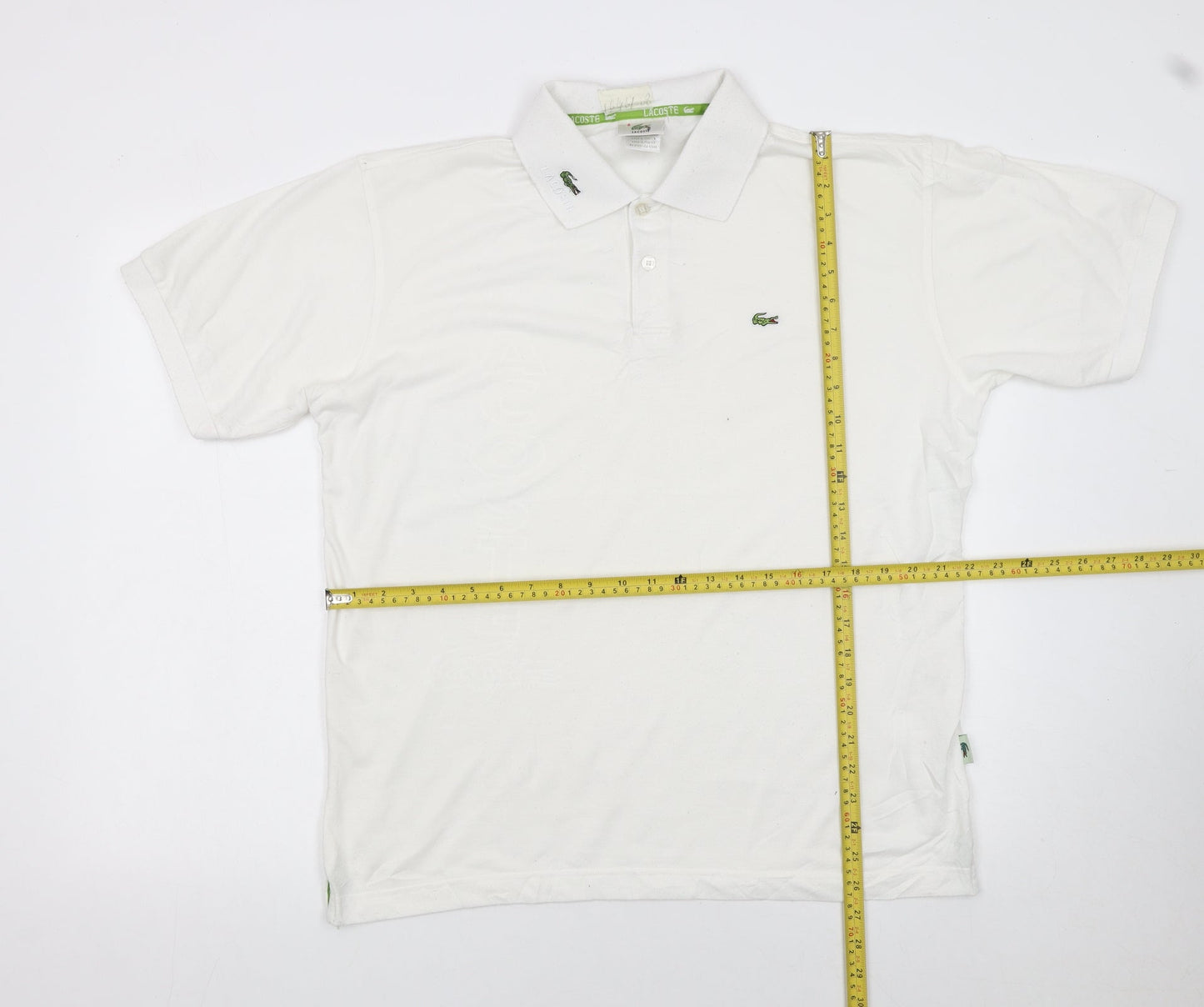 Lacoste Men's White Cotton Polo Shirt Size XL Embroidered Logo