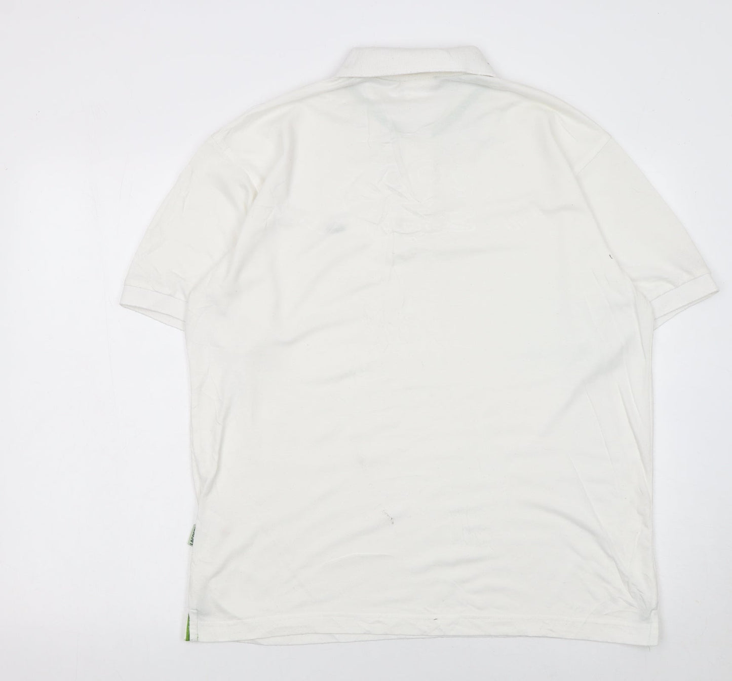 Lacoste Men's White Cotton Polo Shirt Size XL Embroidered Logo