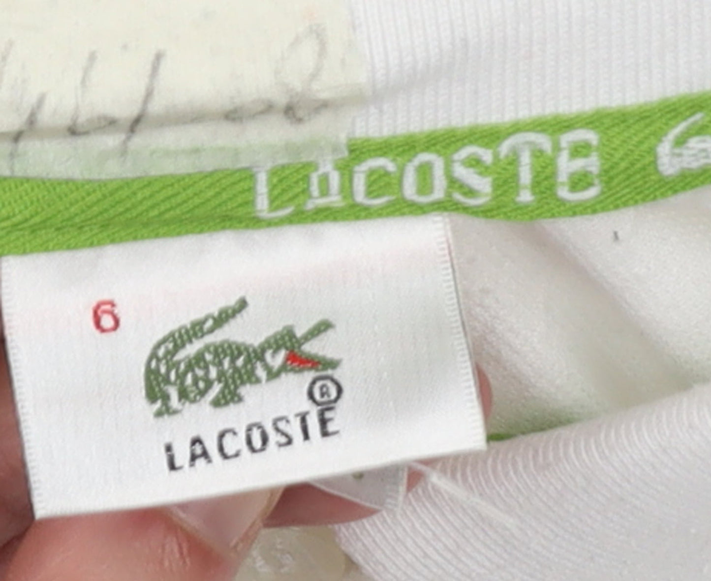 Lacoste Men's White Cotton Polo Shirt Size XL Embroidered Logo