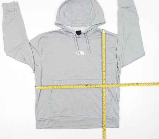 The North Face Womens Grey Pullover Hoodie Medium Hooded Sweatshirt