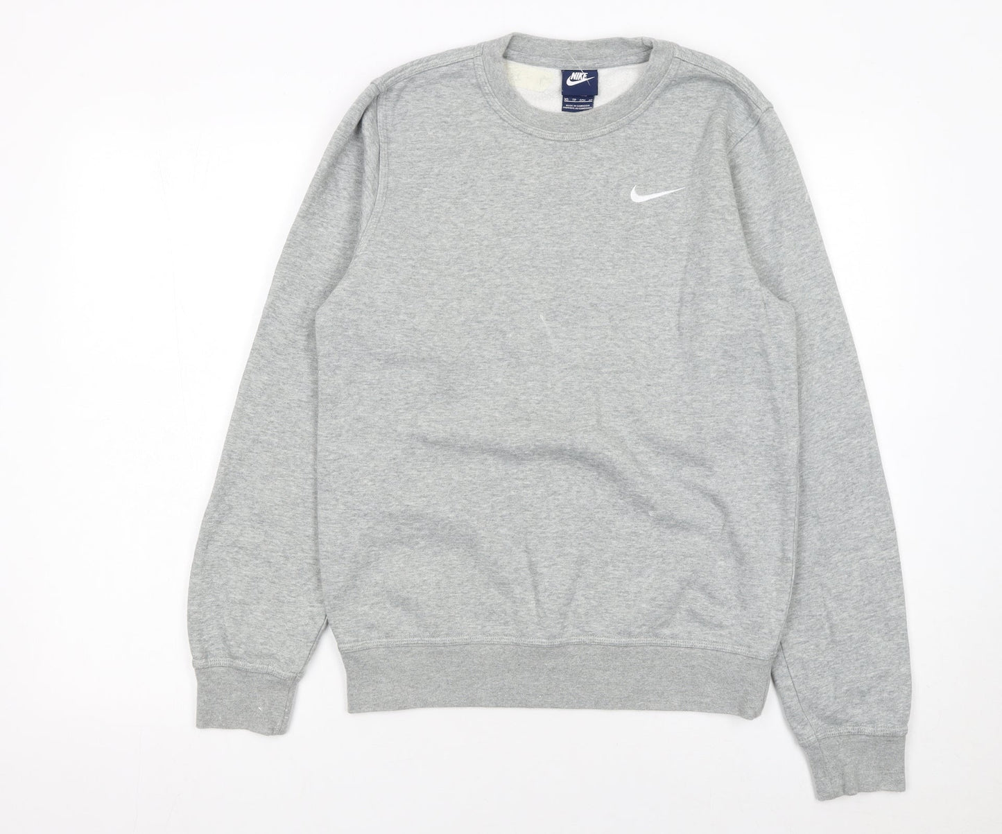 Nike Men's Grey XS Crew Neck Fleece Sweatshirt