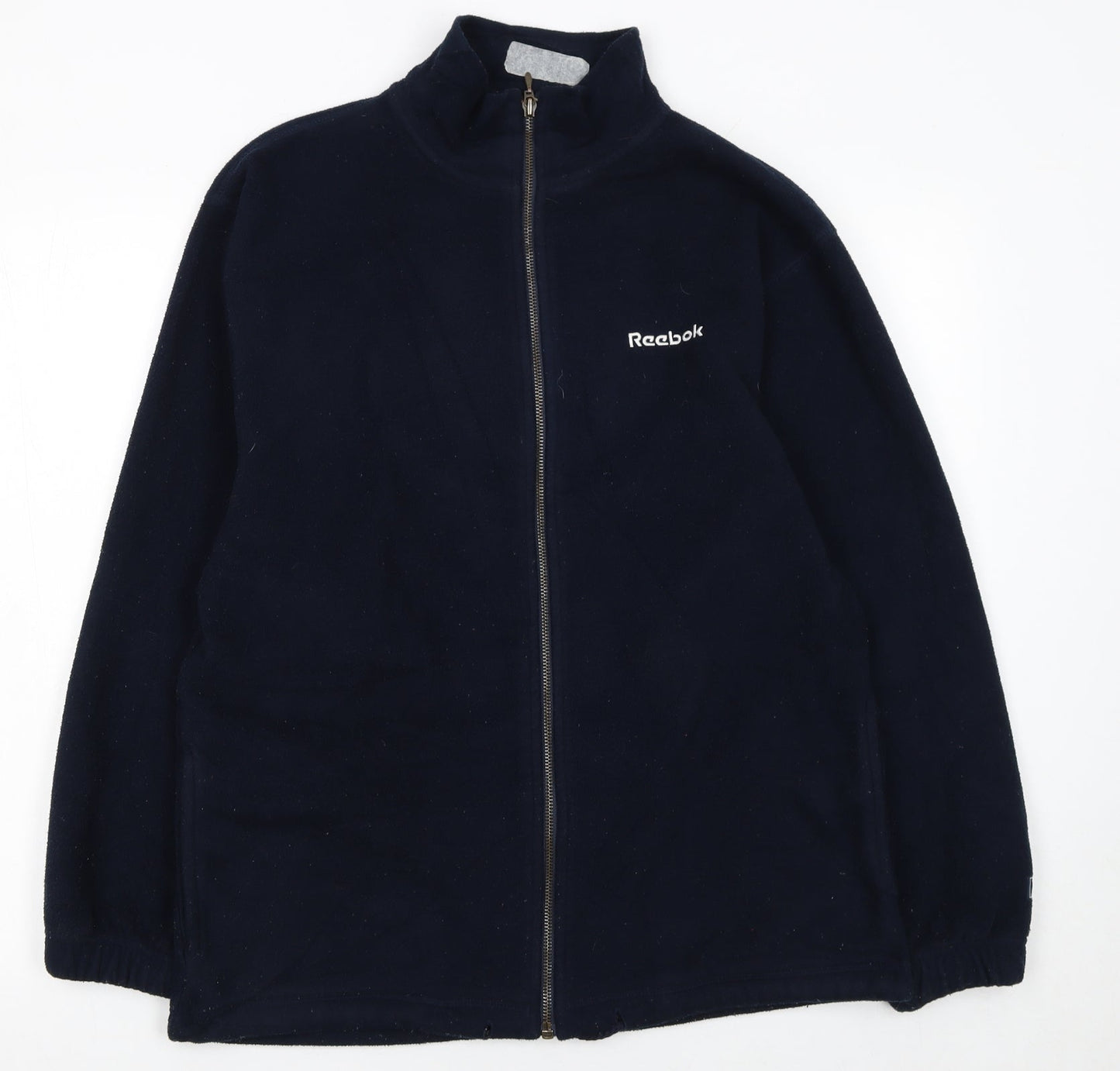 Reebok Essentials Women's Blue Fleece Zip Jacket Size 10