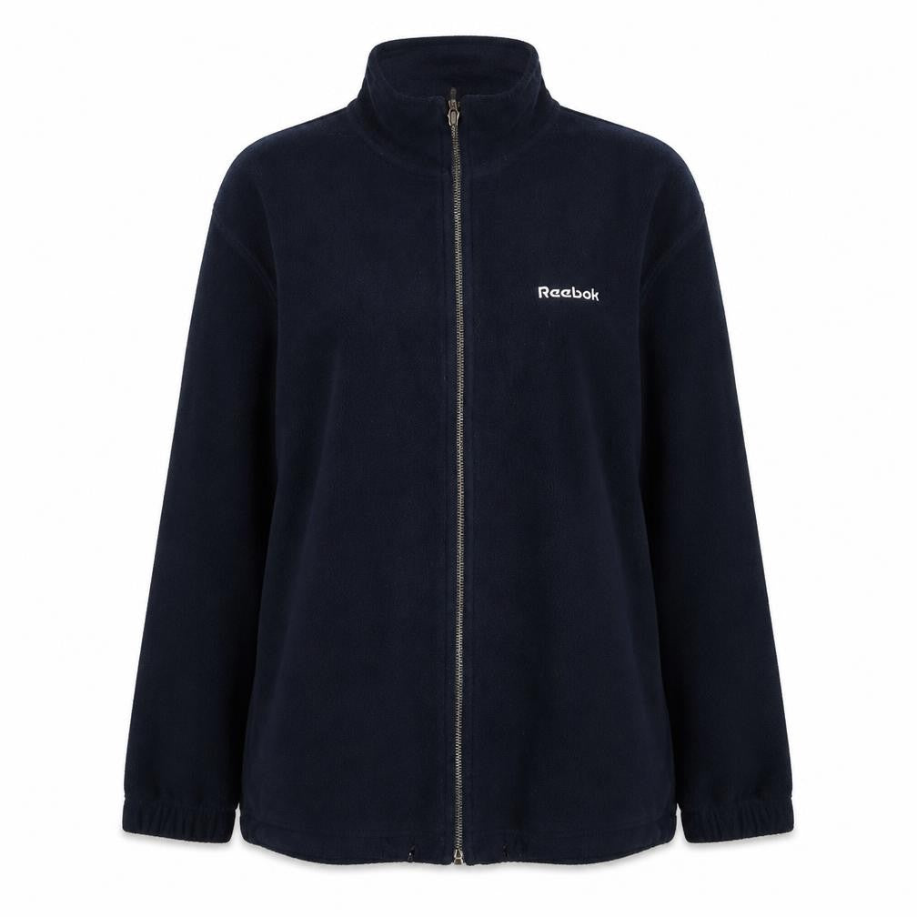 Reebok Essentials Women's Blue Fleece Zip Jacket Size 10