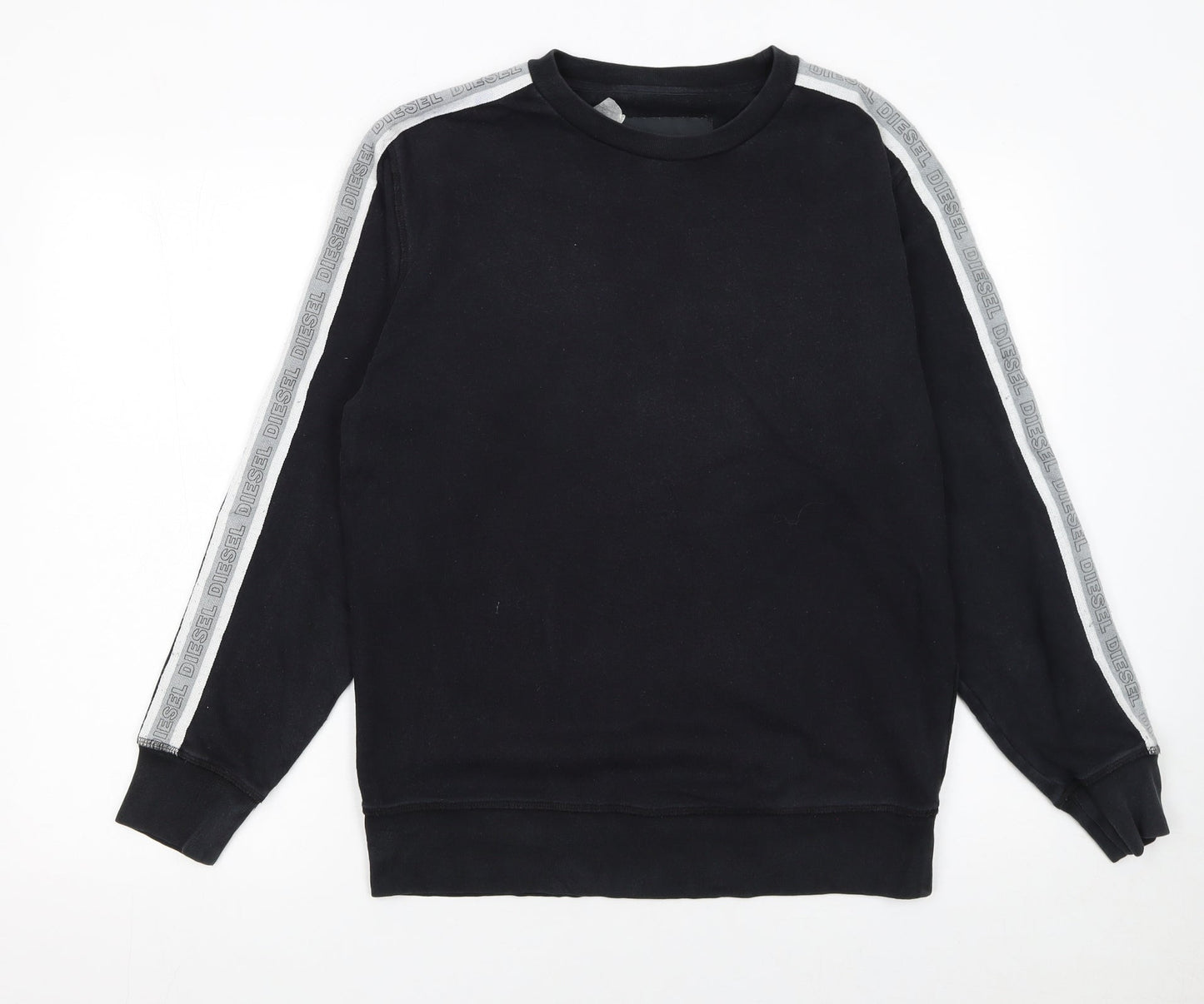 Diesel Womens Black Lounge Sweatshirt Cotton Blend Size M