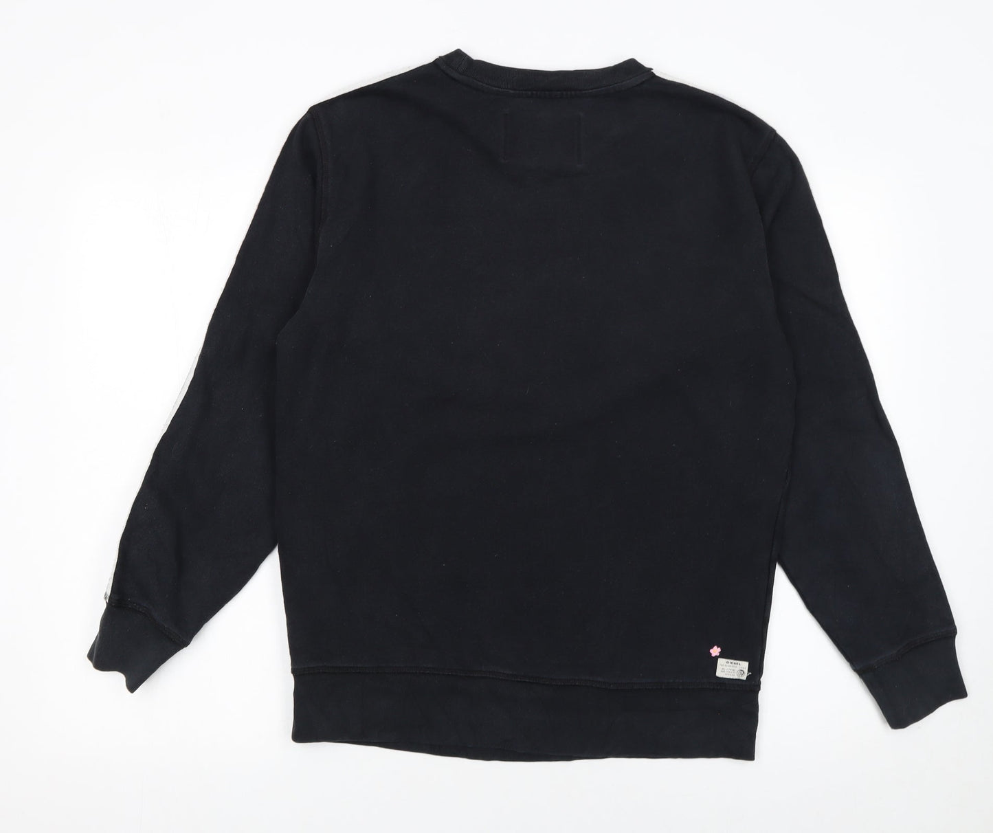 Diesel Womens Black Lounge Sweatshirt Cotton Blend Size M