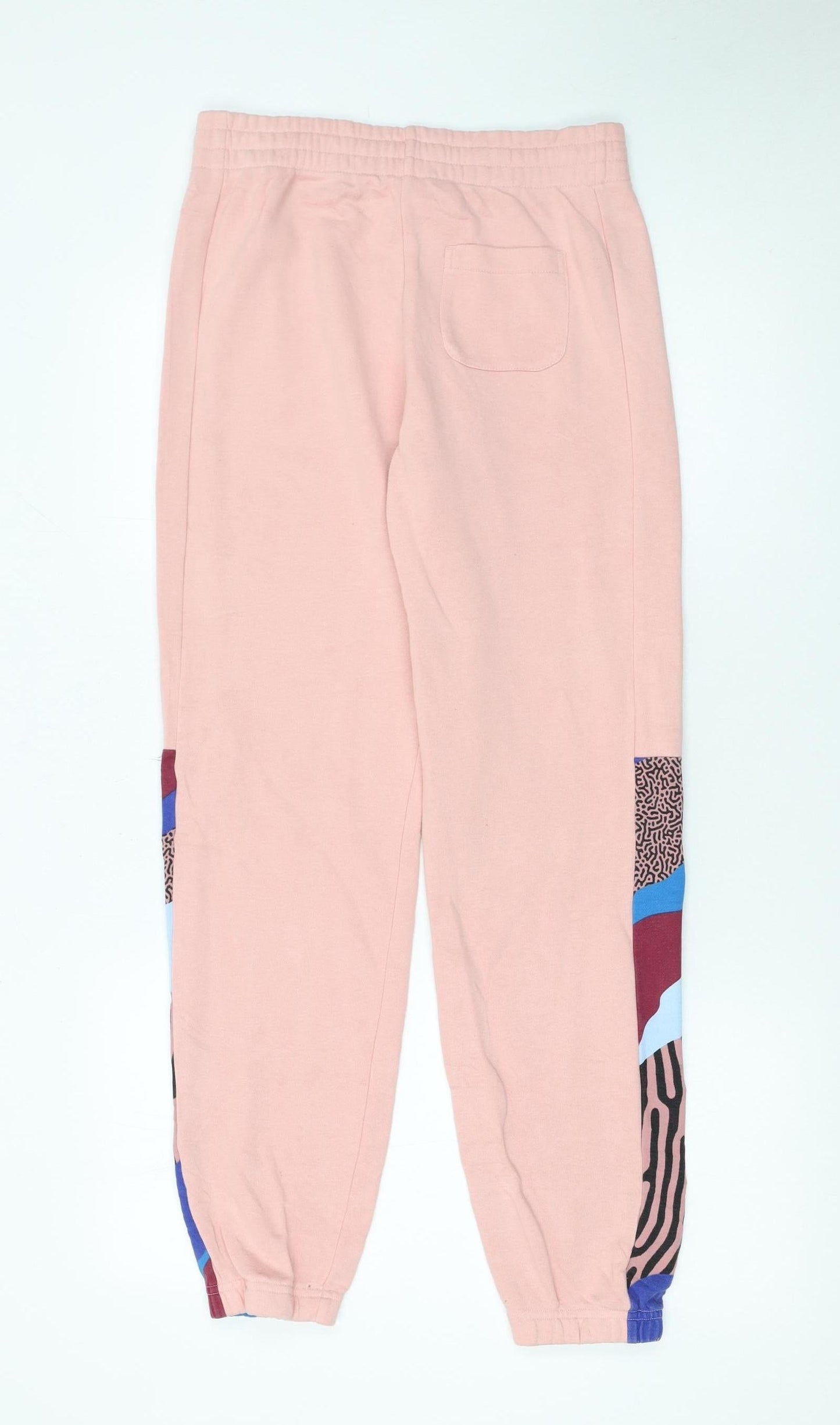 Adidas Girls Pink Colourblock Jogger Trousers Size 13-14 Years