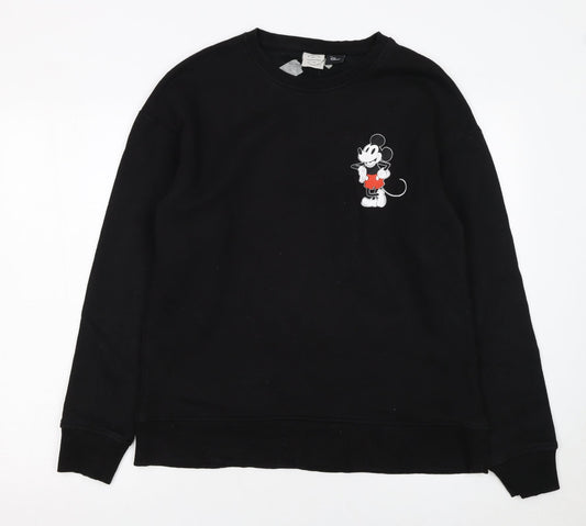 Jack & Jones Men’s Black Mickey Mouse Graphic Hoodie M