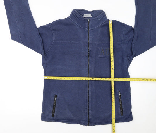 A|X Women's Blue Fleece Full Zip Basic Jacket XL