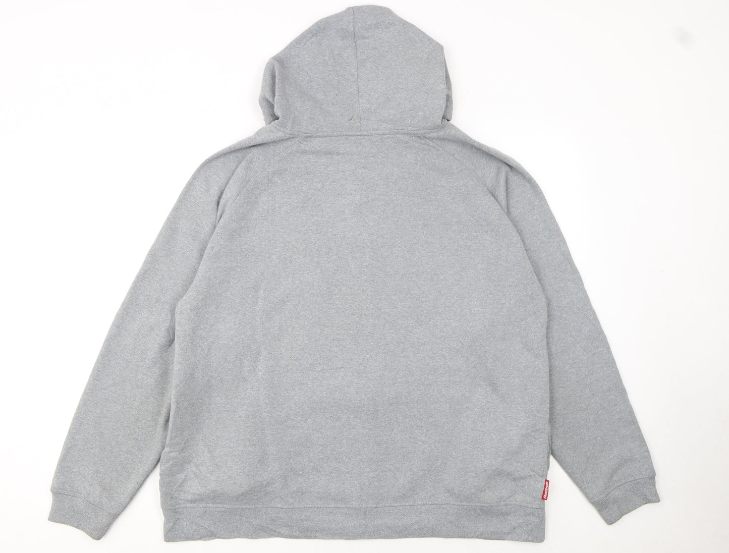 Reebok Men’s Grey Full Zip Hoodie M Regular Fit Sportswear