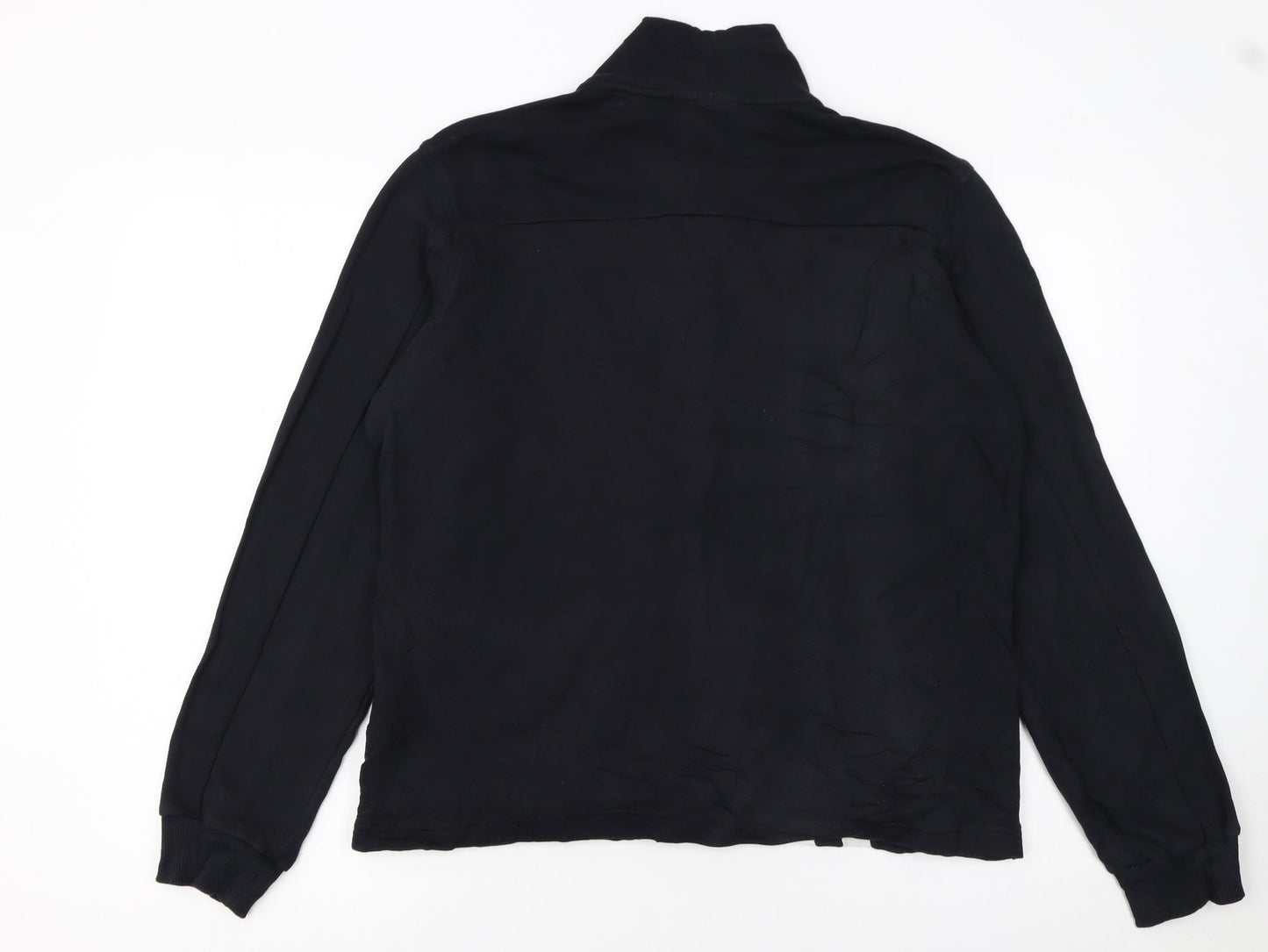 Fila Womens Black XL Track Jacket Full Zip Cotton Sportswear